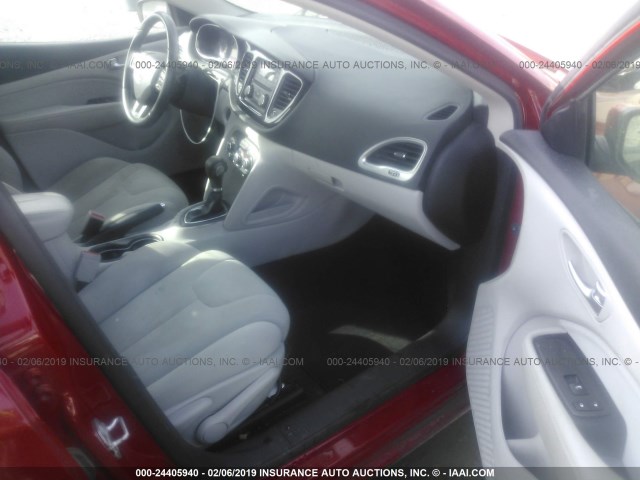 1C3CDFBA4DD136743 - 2013 DODGE DART SXT MAROON photo 5