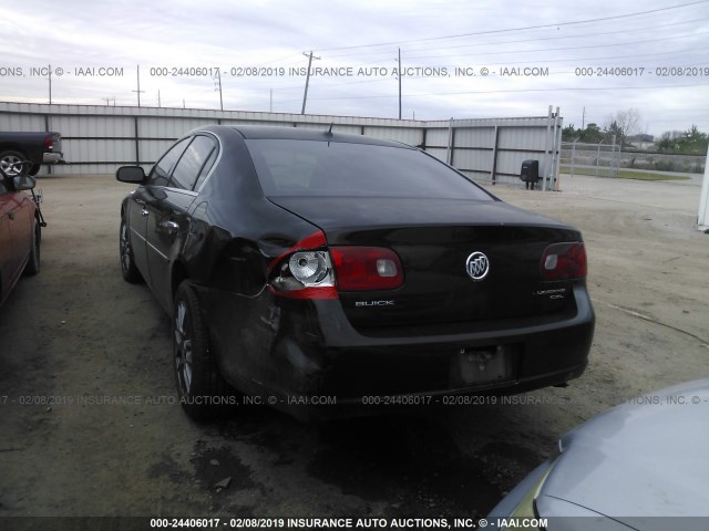 1G4HD57237U158861 - 2007 BUICK LUCERNE CXL BLACK photo 3