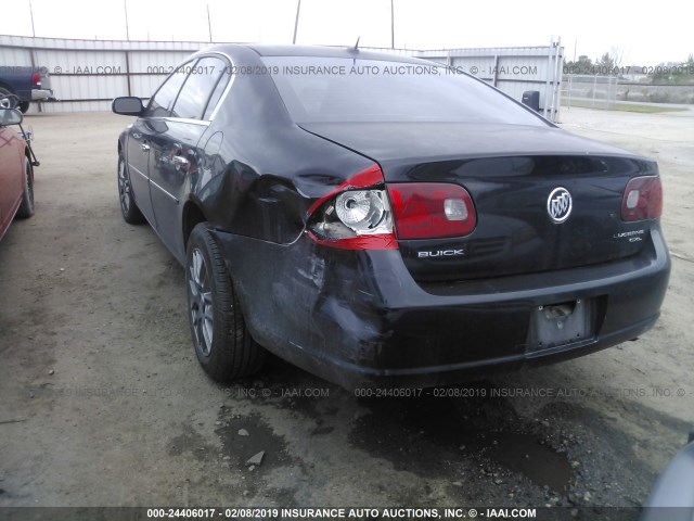 1G4HD57237U158861 - 2007 BUICK LUCERNE CXL BLACK photo 6