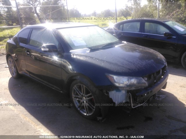 JTKJF5C79D3045265 - 2013 TOYOTA SCION TC BLACK photo 1