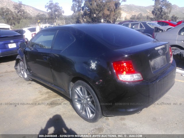 JTKJF5C79D3045265 - 2013 TOYOTA SCION TC BLACK photo 3