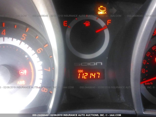 JTKJF5C79D3045265 - 2013 TOYOTA SCION TC BLACK photo 7