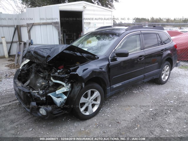 4S4BRCCC7D3266413 - 2013 SUBARU OUTBACK 2.5I PREMIUM BLACK photo 2