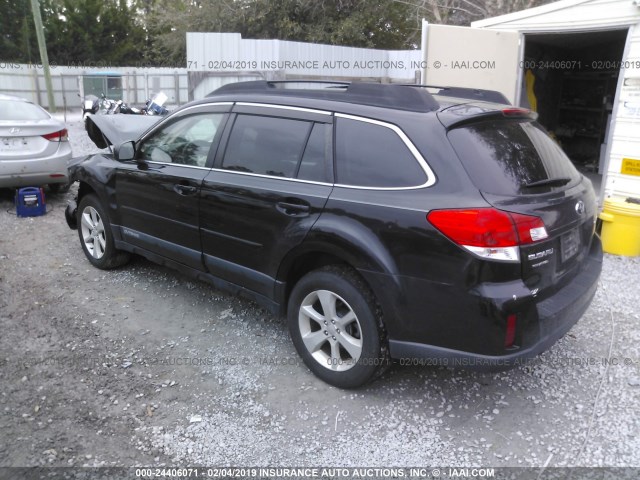 4S4BRCCC7D3266413 - 2013 SUBARU OUTBACK 2.5I PREMIUM BLACK photo 3