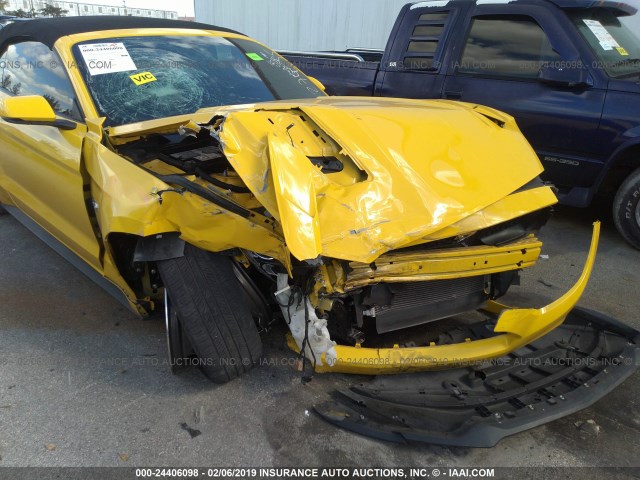 1FATP8FF2G5274595 - 2016 FORD MUSTANG GT YELLOW photo 6