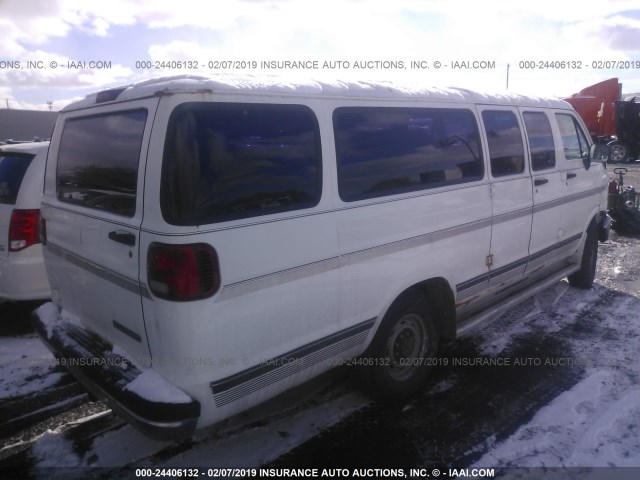 2B5WB35Z3TK131402 - 1996 DODGE RAM WAGON B3500 WHITE photo 4