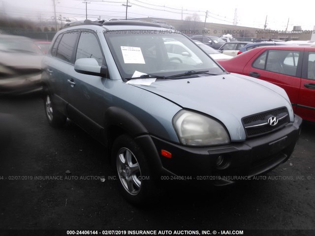 KM8JN72D95U108790 - 2005 HYUNDAI TUCSON GLS/LX TEAL photo 1