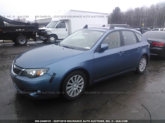 JF1GH61678H820463 - 2008 SUBARU IMPREZA 2.5I BLUE photo 2