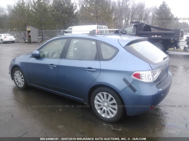 JF1GH61678H820463 - 2008 SUBARU IMPREZA 2.5I BLUE photo 3