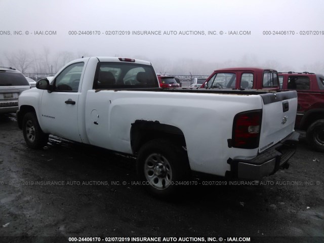 1GCEC14X07Z646221 - 2007 CHEVROLET SILVERADO C1500 CLASSIC WHITE photo 3