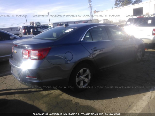 1G11B5SL0EF290613 - 2014 CHEVROLET MALIBU LS BLUE photo 4