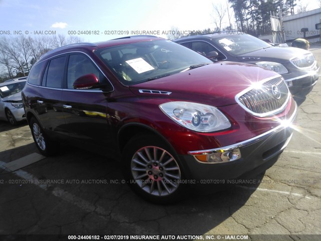 5GAKRCED7CJ191251 - 2012 BUICK ENCLAVE RED photo 1