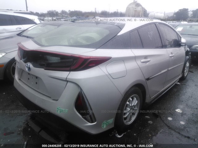 JTDKARFP4H3003203 - 2017 TOYOTA PRIUS PRIME  米色 照片 4