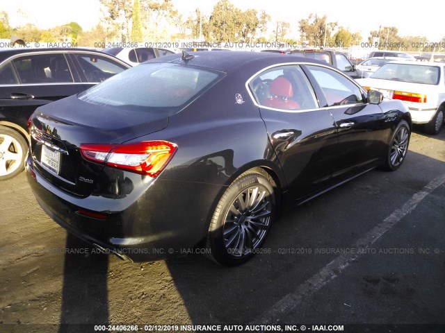 ZAM57XSA6J1279865 - 2018 MASERATI GHIBLI BLACK photo 4