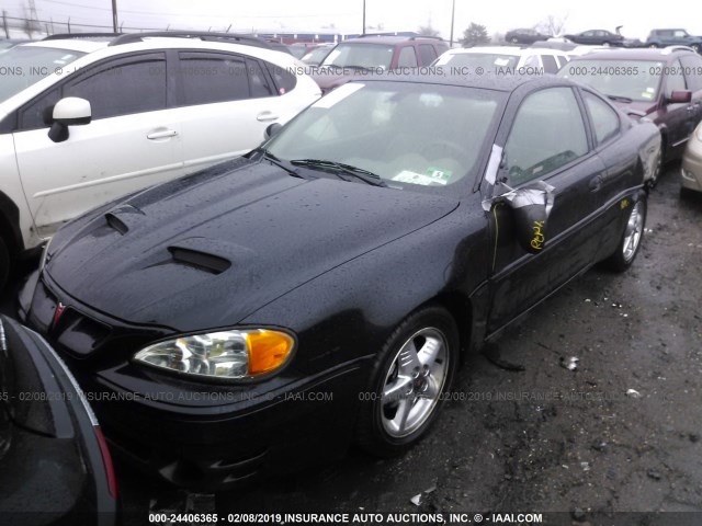 1G2NW12EX3C322428 - 2003 PONTIAC GRAND AM GT BLACK photo 2