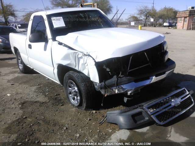 1GCEC14X57Z140464 - 2007 CHEVROLET SILVERADO C1500 CLASSIC WHITE photo 6