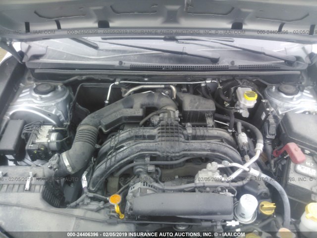 4S3GTAA69H3750540 - 2017 SUBARU IMPREZA SILVER photo 10