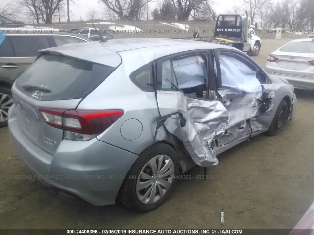 4S3GTAA69H3750540 - 2017 SUBARU IMPREZA SILVER photo 4