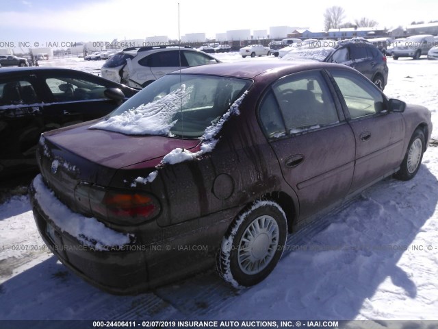 1G1ND52F64M607889 - 2004 CHEVROLET CLASSIC RED photo 4