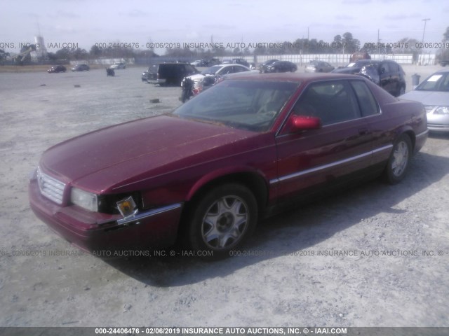 1G6EL12Y31B101144 - 2001 CADILLAC ELDORADO ESC MAROON photo 2