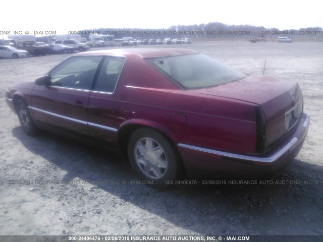 1G6EL12Y31B101144 - 2001 CADILLAC ELDORADO ESC MAROON photo 3