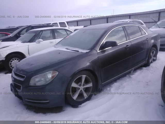 1G1ZC5E18BF166692 - 2011 CHEVROLET MALIBU 1LT 灰色 照片 2