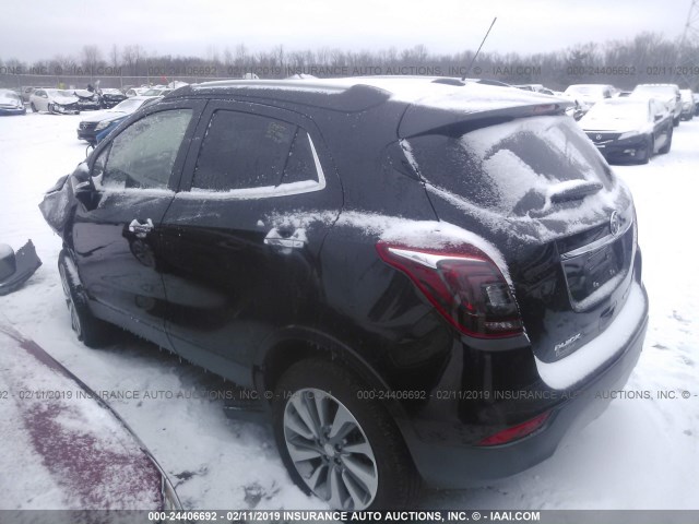 KL4CJASB9HB074381 - 2017 BUICK ENCORE PREFERRED BLACK photo 3