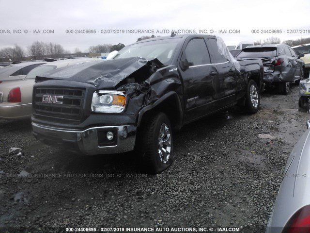 1GTV2UEC4EZ378948 - 2014 GMC SIERRA K1500 SLE BLACK photo 2