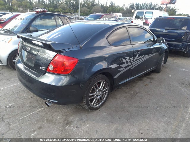 JTKDE177270157575 - 2007 TOYOTA SCION TC GRAY photo 4