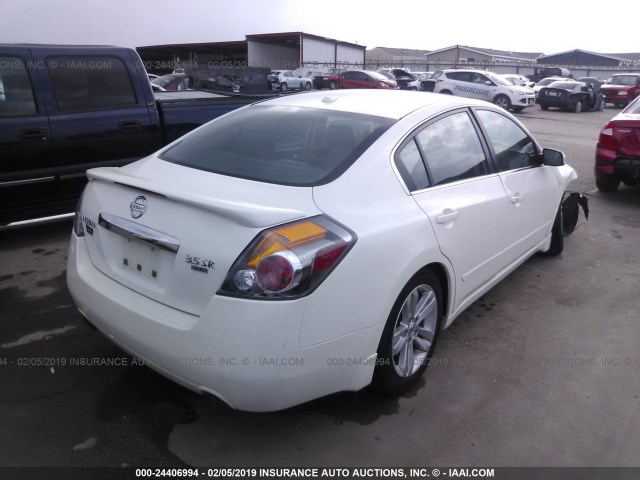 1N4BL2AP5CC167356 - 2012 NISSAN ALTIMA SR WHITE photo 4