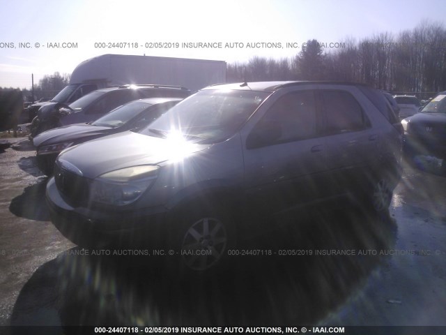 3G5DB03E64S519451 - 2004 BUICK RENDEZVOUS CX/CXL GRAY photo 2