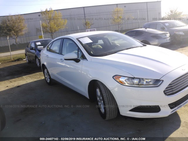 3FA6P0G74FR252034 - 2015 FORD FUSION S WHITE photo 1