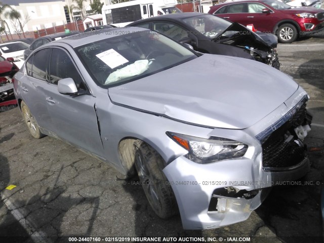 JN1BV7AP0EM685389 - 2014 INFINITI Q50 PREMIUM/SPORT SILVER photo 1