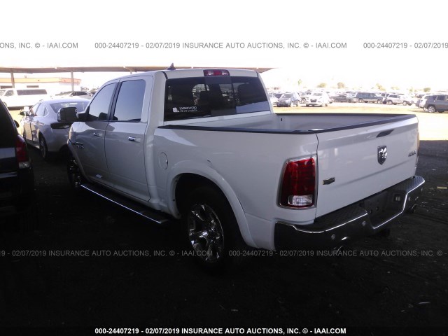 1C6RR7NT2GS171427 - 2016 RAM 1500 LARAMIE WHITE photo 3