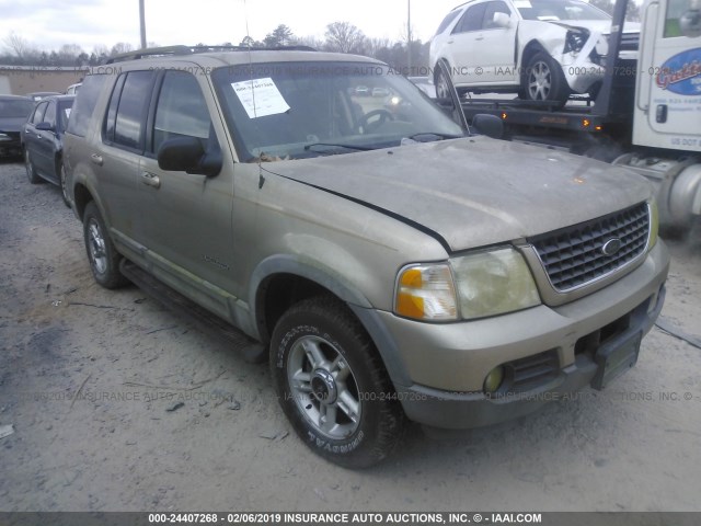 1FMZU63E02UC73758 - 2002 FORD EXPLORER XLT GOLD photo 1