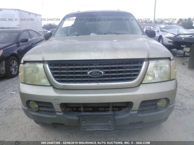 1FMZU63E02UC73758 - 2002 FORD EXPLORER XLT GOLD photo 6