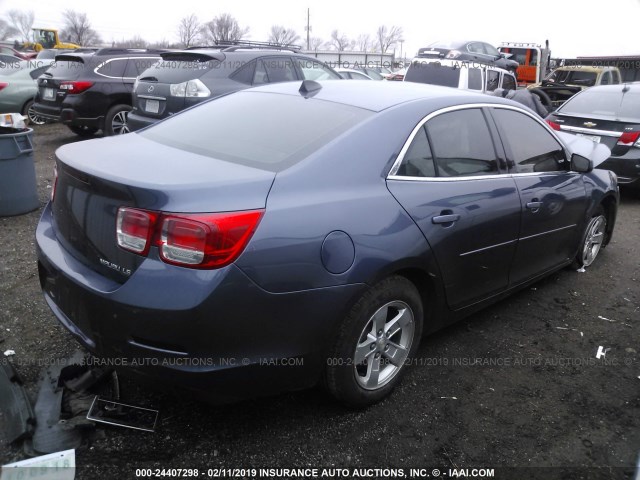 1G11B5SL5EF176428 - 2014 CHEVROLET MALIBU LS BLUE photo 4