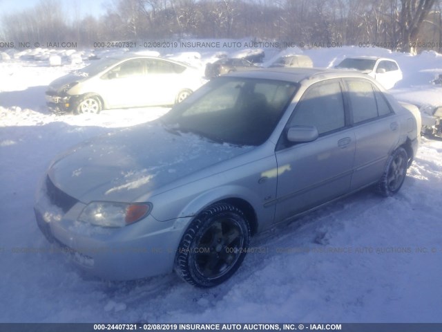 JM1BJ225630129858 - 2003 MAZDA PROTEGE DX/LX/ES SILVER photo 2