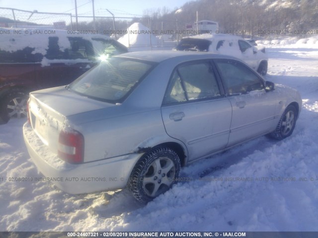 JM1BJ225630129858 - 2003 MAZDA PROTEGE DX/LX/ES SILVER photo 4