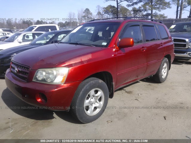 JTEGF21A830088585 - 2003 TOYOTA HIGHLANDER LIMITED ORANGE photo 2