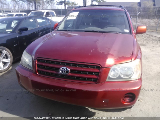 JTEGF21A830088585 - 2003 TOYOTA HIGHLANDER LIMITED ORANGE photo 6