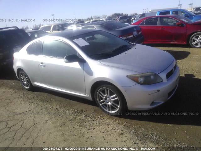 JTKDE177370199818 - 2007 TOYOTA SCION TC SILVER photo 1