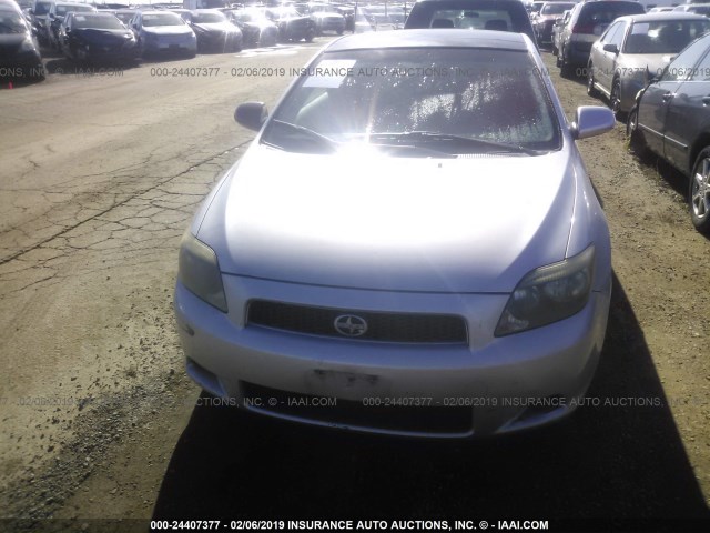 JTKDE177370199818 - 2007 TOYOTA SCION TC SILVER photo 6