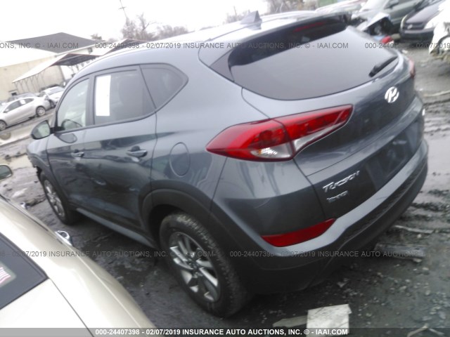 KM8J3CA47JU651842 - 2018 HYUNDAI TUCSON LIMITED/SPORT AND ECO/SE GRAY photo 3