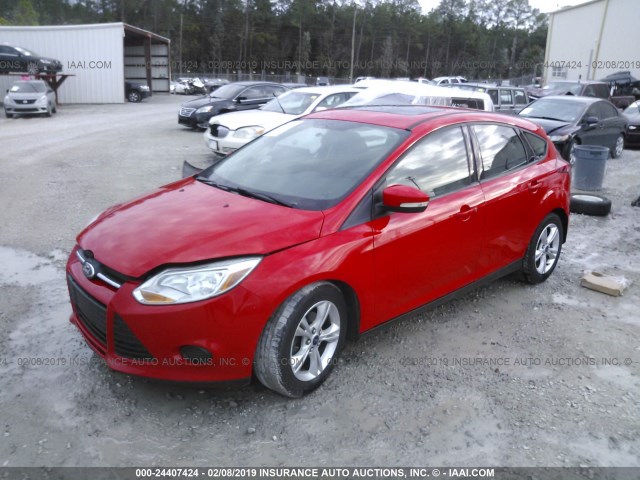 1FADP3K25EL301405 - 2014 FORD FOCUS RED photo 2