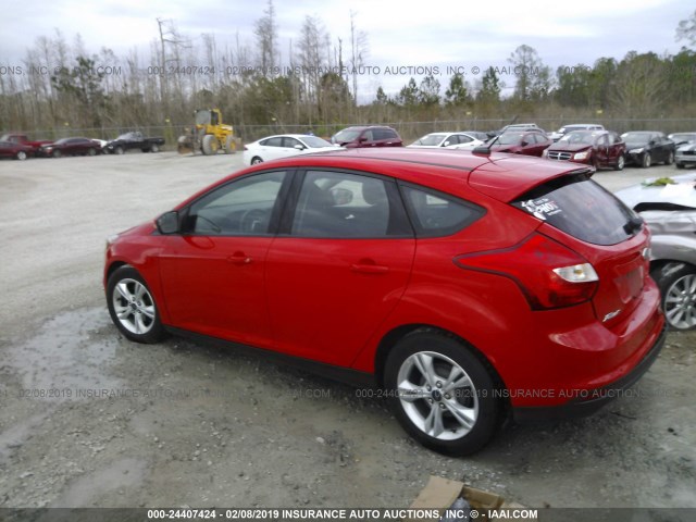 1FADP3K25EL301405 - 2014 FORD FOCUS RED photo 3