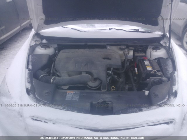 1G1ZA5EU9CF395643 - 2012 CHEVROLET MALIBU LS WHITE photo 10