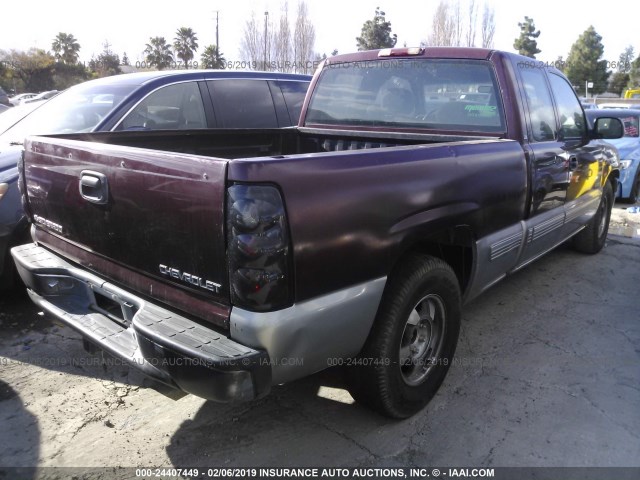 2GCEC19T3Y1335155 - 2000 CHEVROLET SILVERADO C1500 RED photo 4