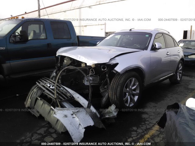 JNRAS08W67X203631 - 2007 INFINITI FX35 SILVER photo 2