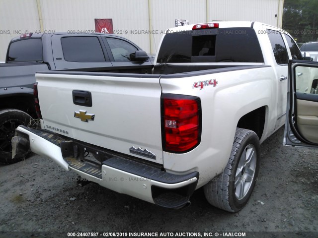 3GCUKTEC8FG342560 - 2015 CHEVROLET SILVERADO K1500 HIGH COUNTRY WHITE photo 4